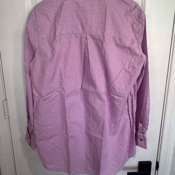 Camila Coelho Lavender/Pink Gingham Long Sleeve Button Down Shirt Dress Small - Picture 9 of 11